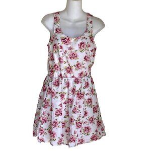 Girls Floral Sleeveless Cinched Waist Dress - Lightweight Summer Outfit